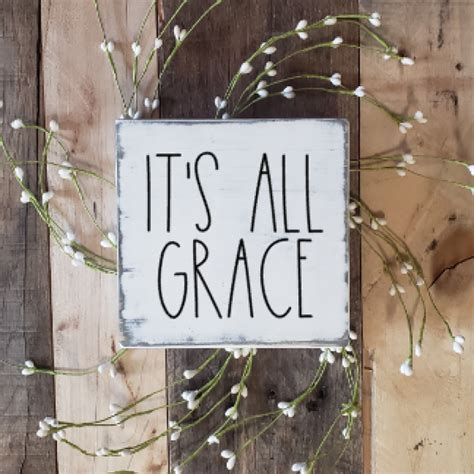 Its All Grace Sign Majestic Words