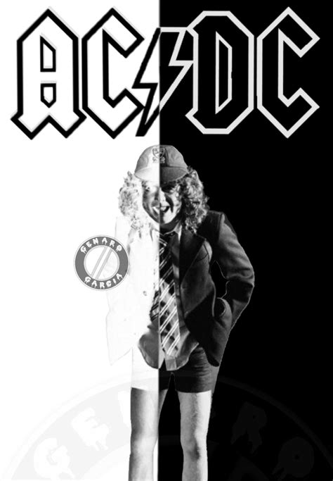 Acdc Angus Young High Voltage Vintage Band Posters Acdc Angus Brian Johnson Angus Young