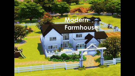 Modern Farmhouse Sims 4 Speedbuild Youtube