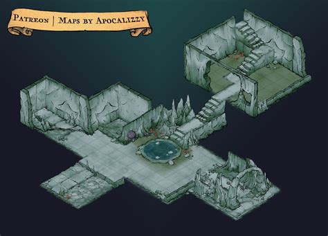 Maps By Apocalizzy Isometric Cave Builder Rroll20