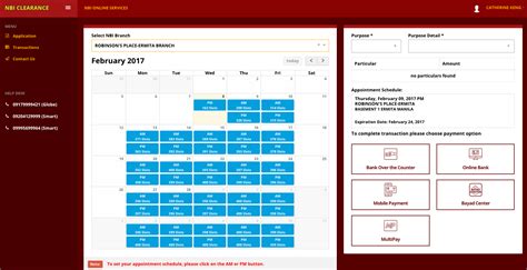 Manage all appointments through one online calendar planner to help your. NBI Clearance Application Guide Using Online Portal and ...