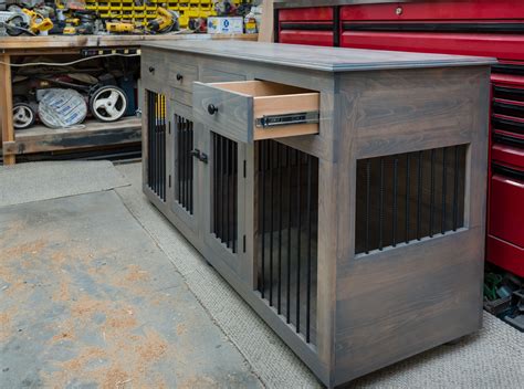 Custom Hardwood Dog Kennel With Drawers Call To Design Your Dream Dog