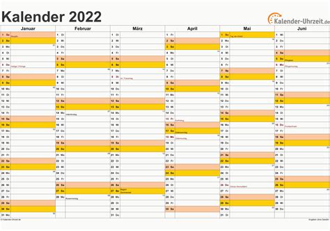 Kalender 2022 Zum Ausdrucken Pdf