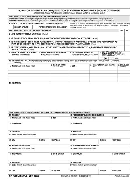 2009 2021 Form Dd 2656 1 Fill Online Printable Fillable Blank Free