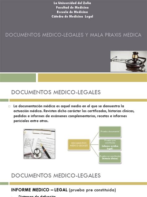 Documentos Medico Legales Y Mala Praxis Medica Pdf Muerte