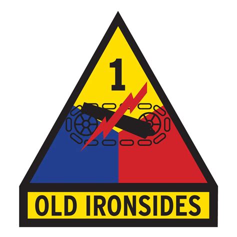 Us Army 1st Armored Division Old Ironsides Ssi Patch Decal Etsy
