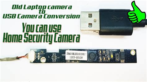 Diy Home Security Camera Old Laptop Camera To Usb Camera Conversion