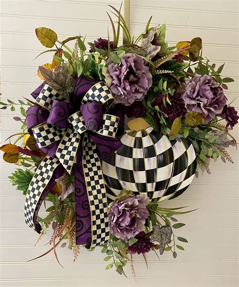 Designer Fall Wreath Elegant Fall Wreath For Front Door | Etsy | Elegant fall wreaths, Elegant ...