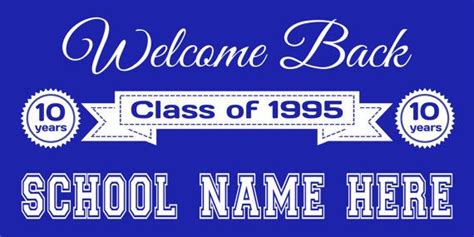 Welcome Back Class Reunion Banner Etsy Class Reunion Welcome Back