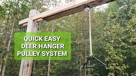 Simple Quick How To Make Build Easy Deer Skinning Hanger Gambrel