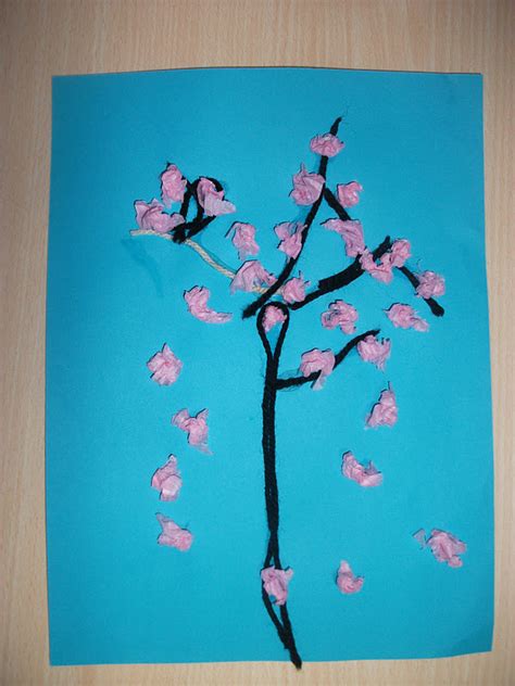 Spring Cherry Blossom Tree Craft Preschool Education For Kids