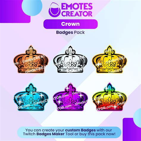 Crown Badges Pack Emotes Creator