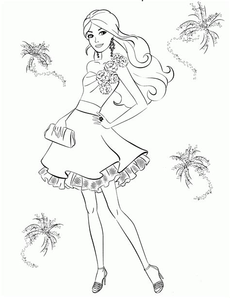 It's a well known fact that barbies are girl's best friends! Barbie Images Coloring Pages - Coloring Home