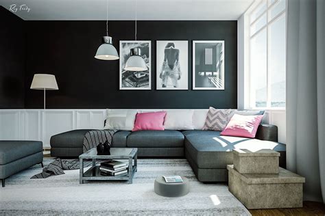 Black and gold living room. Black Living Rooms Ideas & Inspiration
