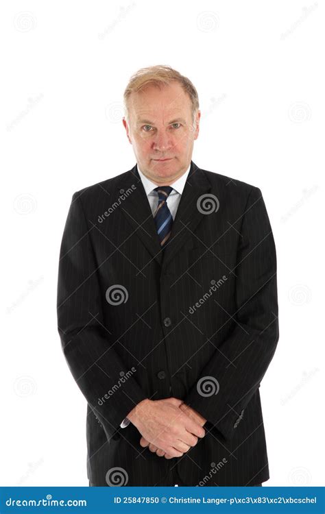 Man Standing With Hands Folded Stock Photo Image 25847850
