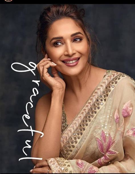 Pure Organza Silk Saree Inspired By Bollywood Queen Madhuri Dixit Moeb