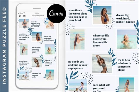 instagram puzzle feed templates canva afbeelding door oh july · creative fabrica