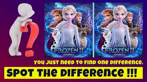 Spot The Difference Only The Real Fans Of Frozen Can Challenge It