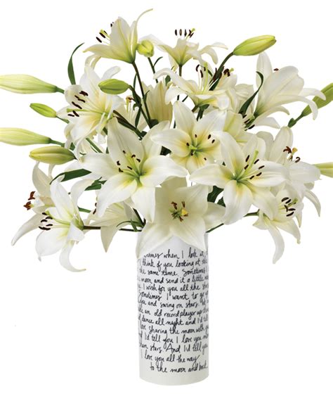 Pure Love Lily Bouquet Calyx Flowers Inc