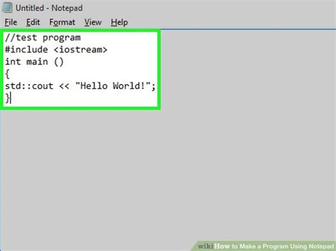 How To Make A Program Using Notepad 9 Steps With Pictures