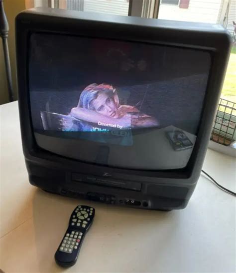 ZENITH 19 CRT TV VCR VHS Combo TVBR1942Z W Remote Control Manual Retro
