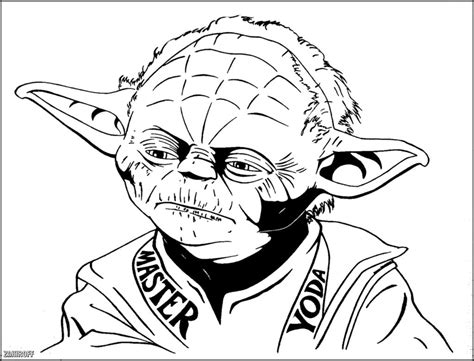 Master Yoda Coloring Page Simple Yoda Drawing At Getdrawings Free