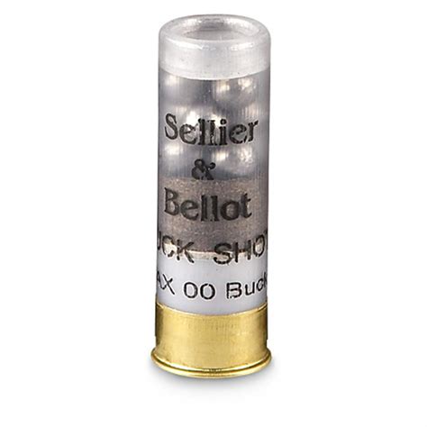 sellier and bellot buckshot 2 3 4 12 gauge 00 buckshot 9 pellets 250 rounds 222607 12