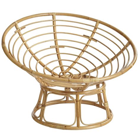 Papasan Chair In Lacquered Natural Rattan This Is Probably From Bed