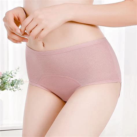 High Waist XL Women S Physiological Underwear Cotton Menstrual Anti