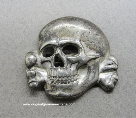 Ss Visor Cap Skull By Rzm 52 Deschler Vet Identified Piece Original