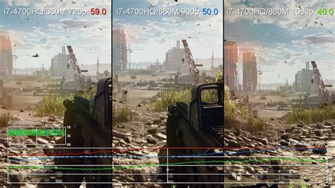 Battlefield 4 Geforce Gtx 860m 720p Vs 900p Vs 1080p Frame Rate Test