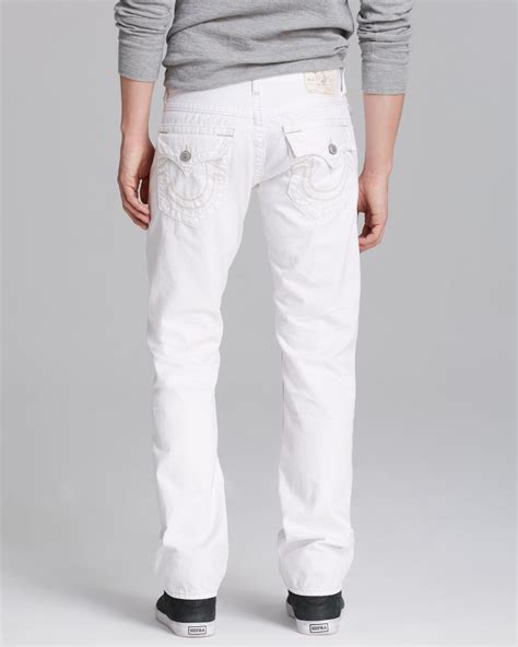 Lyst True Religion Jeans Ricky Straight Fit In Ivory Coast In White