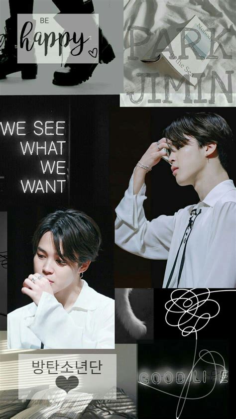 Collage Bts Jimin Aesthetic Wallpaper Wallpapershit