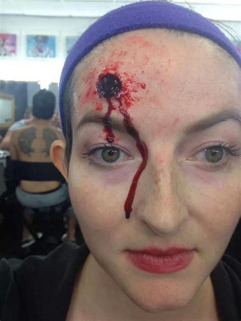 Bullet Wound Makeup Okc Makeup Artist Miranda Lemmons