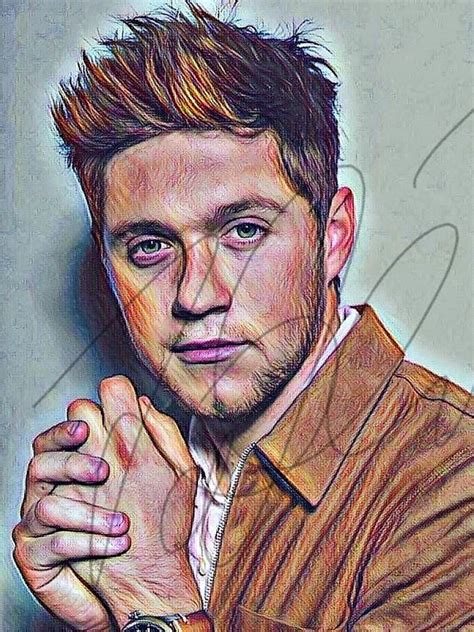 Niall james horan was born september 13, 1993 is a member of one direction along with harry styles, liam payne, louis tomlinson, and zayn malik. Niall Horan Drawing PRINT Wall Art Illustration One ...