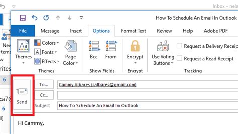 How To Schedule Email In Microsoft Outlook Images And Photos Finder