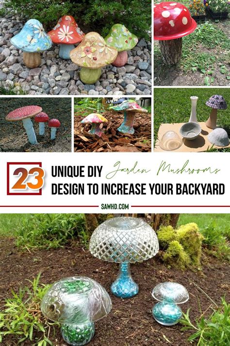 23 Stunning Diy Garden Mushrooms Design To Increase Your Backyard