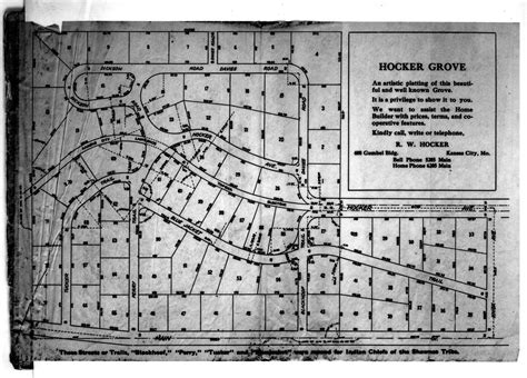 Hocker Grove Plat Map The Pendergast Years