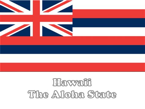 Large Horizontal Printable Hawaii State Flag From