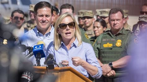 Kirstjen Nielsen Continues To Claim Border Crisis In Arizona Visit