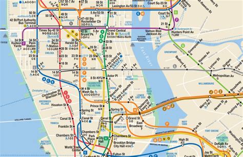 New York City Subway Map Go Nyc Tourism Guide