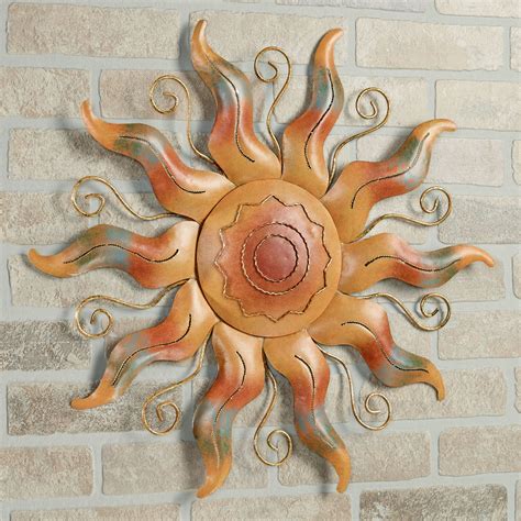 Fiesta Sun Indoor Outdoor Metal Wall Art