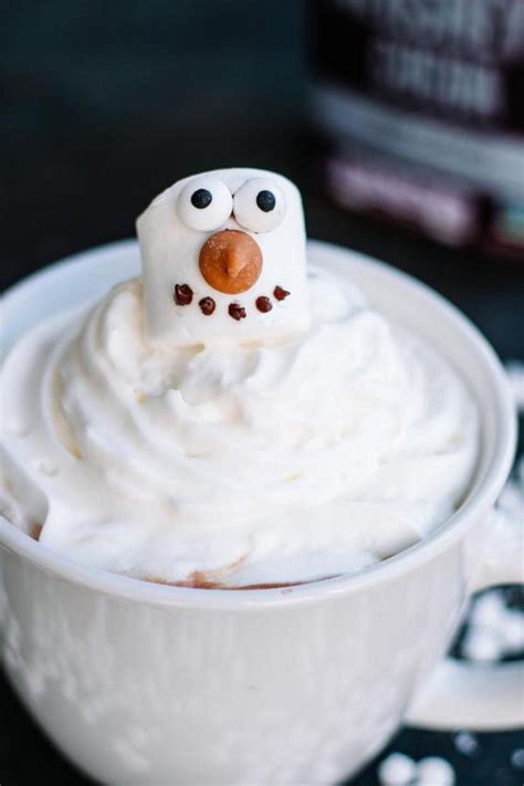 Hot Chocolate Drinks Best Melted Snowman Hot Chocolate Recipe Easy