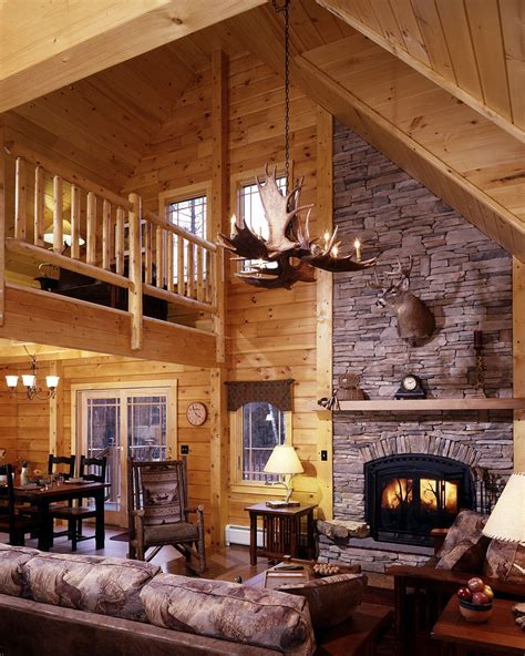 Pictures Of Log Cabin Homes Inside And Out Field And Stream To Feature