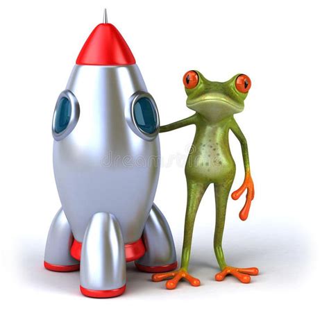 Frog And Rocket Stock Illustration Illustration Of Design 38713801