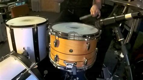 Snare Drum Demo 12x8 Wooden Diy Tom Conversion Snare Drum Youtube