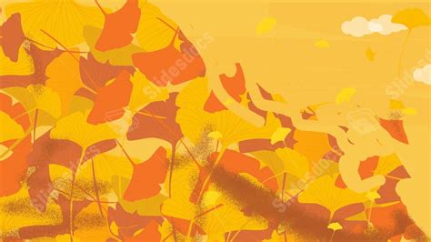 Yellow Leaf Leaves Autumn Powerpoint Background For Free Download