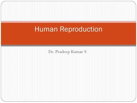 Human Reproduction Powerpoint Slides Learnpick India