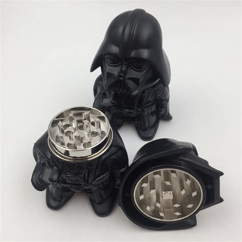 darth vader star wars stash containers pipes and bongs new metal herb grinder smoking
