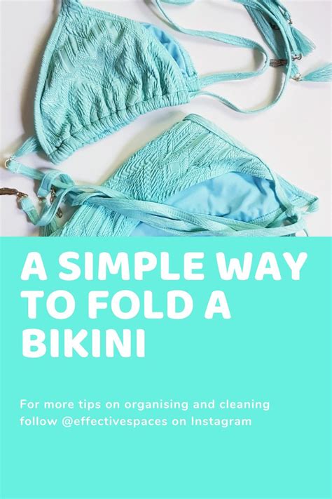 A Simple Way To Fold A Bikini Instagram Bikinis Photo And Video